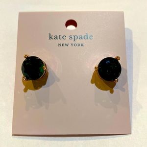 Kate Spade Rise and shine stud Earring green
